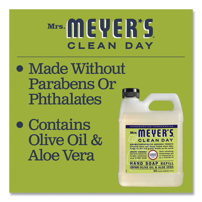Clean Day Liquid Hand Soap Refill, Lemon Scent, 33 oz, 6/Carton