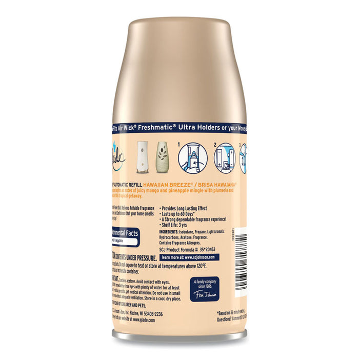 Automatic Air Freshener, Hawaiian Breeze, 6.2 oz Spray Can