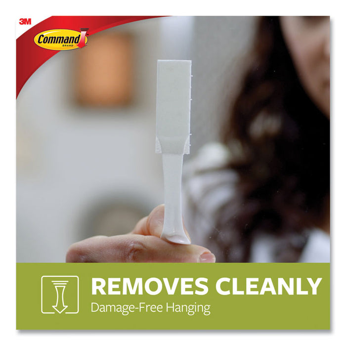 Damage-Free Hanging Picture Hanging Strip Pairs, Holds Up to 2.5 lb, Medium: 0.63" x 2.75", White, 22/Pack