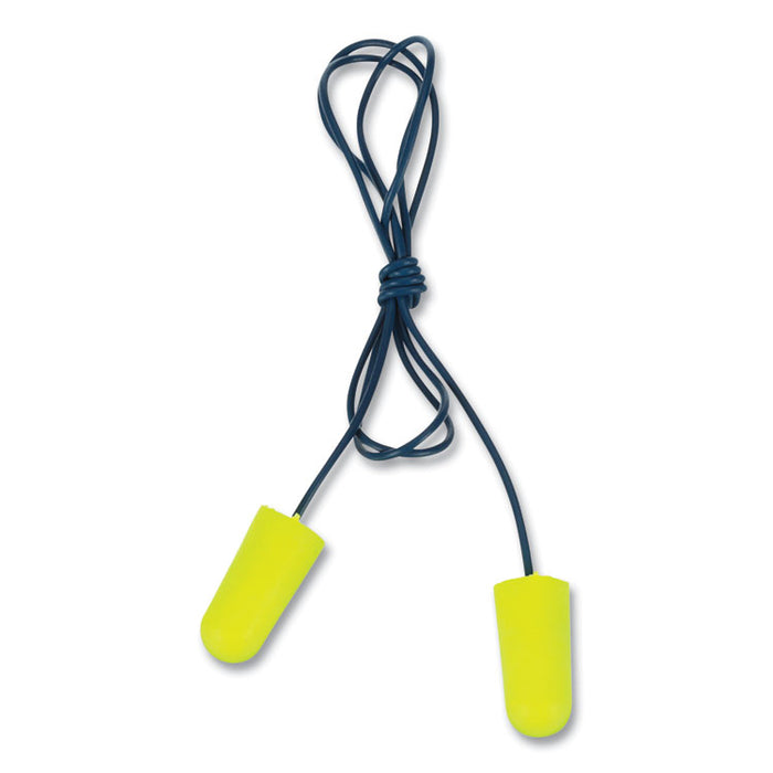 E-A-Rsoft Metal Detectable Soft Foam Earplugs, Corded, 32 dB NRR, One Size Fits Most, Yellow Bullet Plugs, 200/Box