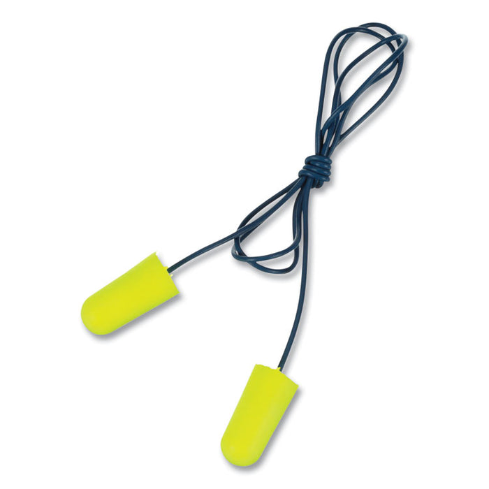 E-A-Rsoft Metal Detectable Soft Foam Earplugs, Corded, 32 dB NRR, One Size Fits Most, Yellow Bullet Plugs, 200/Box