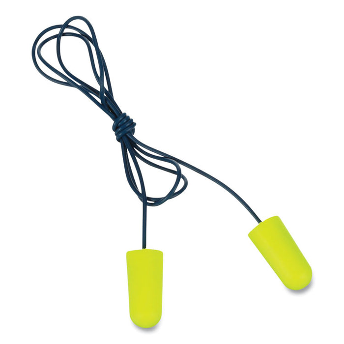 E-A-Rsoft Metal Detectable Soft Foam Earplugs, Corded, 32 dB NRR, One Size Fits Most, Yellow Bullet Plugs, 200/Box