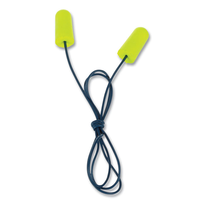 E-A-Rsoft Metal Detectable Soft Foam Earplugs, Corded, 32 dB NRR, One Size Fits Most, Yellow Bullet Plugs, 200/Box