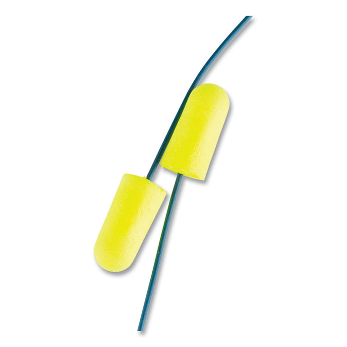 E-A-Rsoft Metal Detectable Soft Foam Earplugs, Corded, 32 dB NRR, One Size Fits Most, Yellow Bullet Plugs, 200/Box