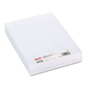 Composition Paper, 8 x 10.5, Wide/Legal Rule, 500 Sheets/Ream