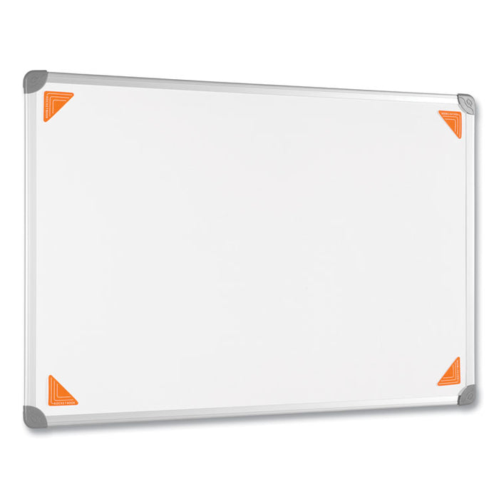 Beacons Smart Stickers for Whiteboards, Reusable Triangles, 2.5" x 2.5", Fluorescent Orange, 4 Pieces