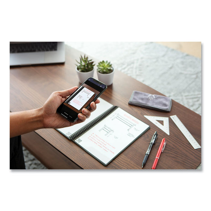 Core Smart Notebook, Dotted Rule (4 sq/in), Black Cover, (18) 8.8 x 6 Sheets