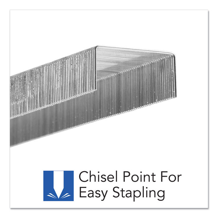 S.F. 1 Standard Staples, 0.25" Leg, 0.5" Crown, Steel, 5,000/Pack, 5 Packs/Box