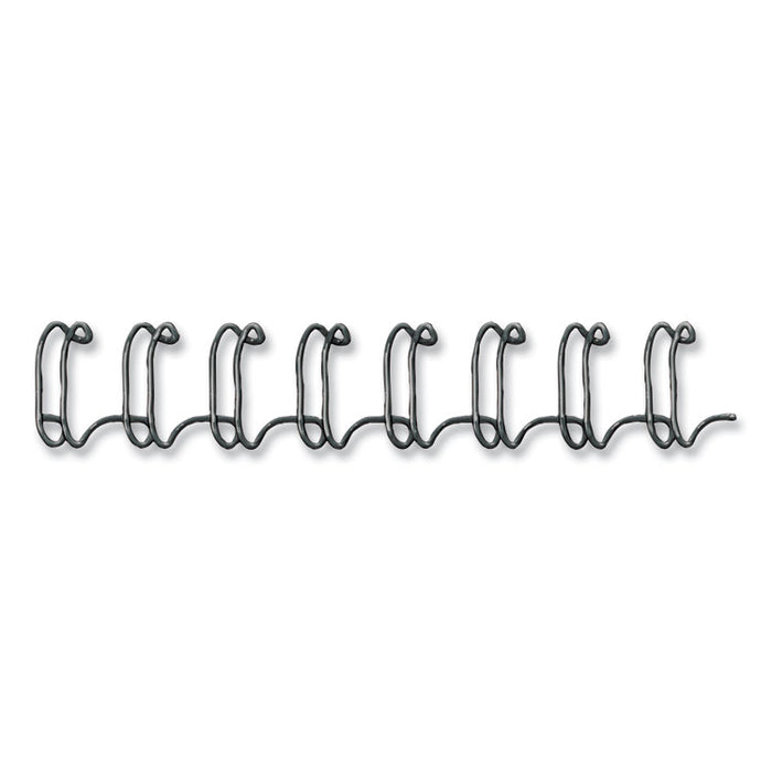 Wire Bindings for 11 x 8.5 Documents, 32 Rings, 0.56" (130-Sheet) Capacity, Black, 25/Pack