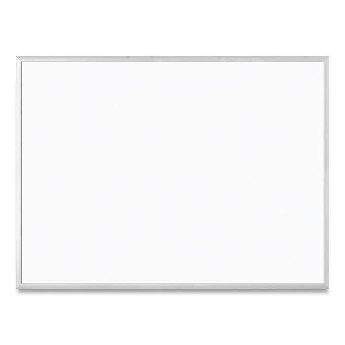 Magnetic Dry Erase Board with Aluminum Frame, 48" x 36" (Actual Size: 47" x 35"), White Surface, Satin Aluminum Frame