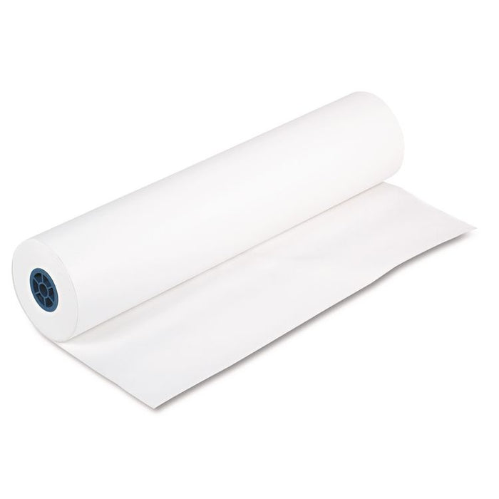 Kraft Paper Roll, 40 lb Wrapping Weight, 36" x 1,000 ft, White