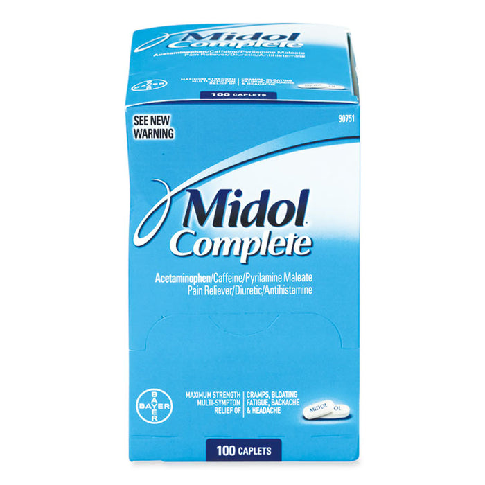 Complete Menstrual Caplets, Two-Pack, 50 Packs/Box