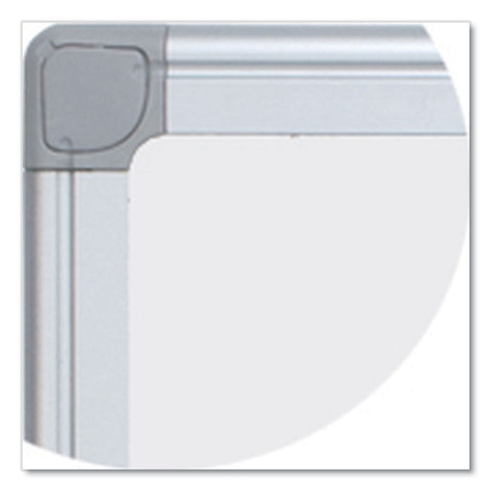 Earth Silver Easy Clean Dry Erase Boards, 96" x 48", White Surface, Satin Aluminum Frame