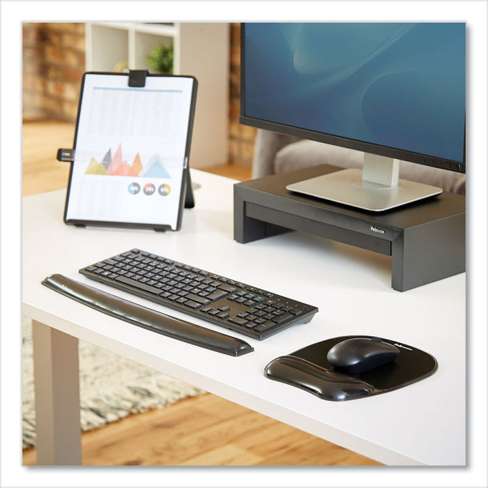 Gel Crystals Keyboard Wrist Rest, 18.5 x 2.25, Black