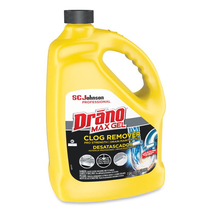 Max Gel Clog Remover, 128 oz Bottle, 4/Carton