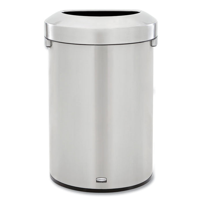 Refine Series Waste Receptacle, 21 gal, Plastic/Stainless Steel
