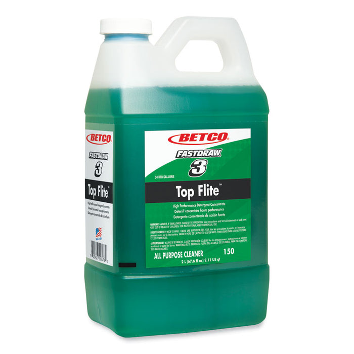 Top Flite FastDraw All-Purpose Cleaner, Mint Scent, 67.6 oz Bottle, 4/Carton