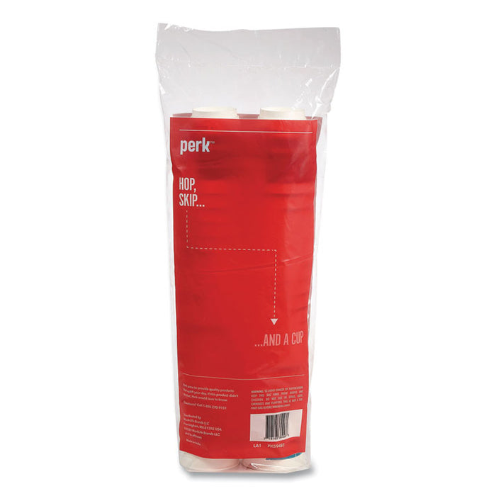 Insulated Paper Hot Cups, 12 oz, White/Blue, 40/Pack