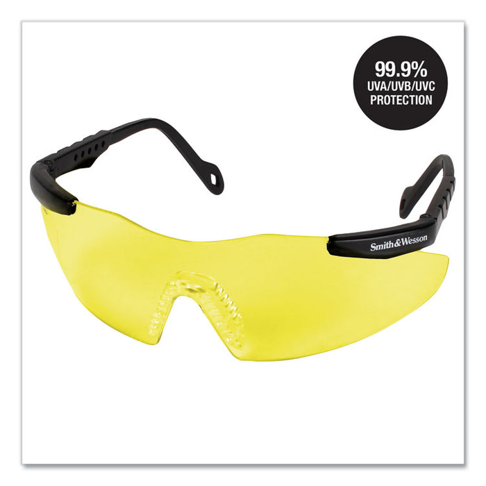 Magnum 3G Safety Eyewear, Frameless, Yellow/Amber Single Lens, 12/Box