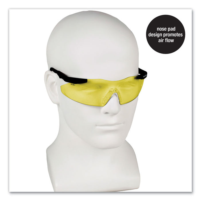 Magnum 3G Safety Eyewear, Frameless, Yellow/Amber Single Lens, 12/Box