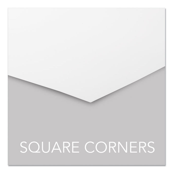 Design View Poly Presentation Covers for Binding Systems, Plastic, Square Corners, 11 x 8.5, Frost, 25/Pack