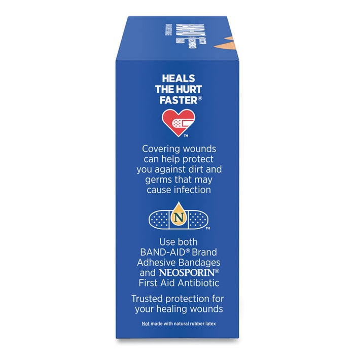 Flexible Fabric Adhesive Bandages, Assorted, 100/Box