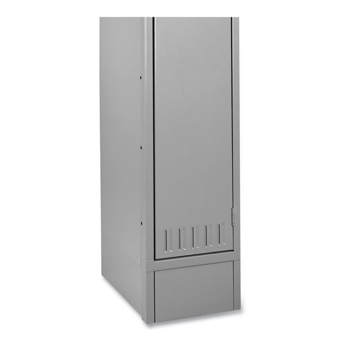 Optional Locker Base, 12w x 18d x 6h, Medium Gray