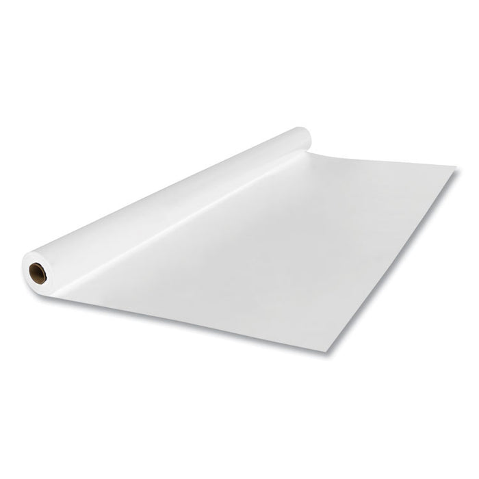 Linen-Soft Non-Woven Polyester Banquet Roll, Cut-To-Fit, 40" x 50 ft, White