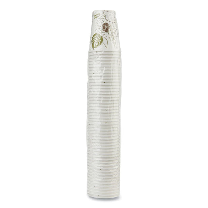 Pathways Paper Hot Cups, 8 oz, White/Brown, 50/Pack
