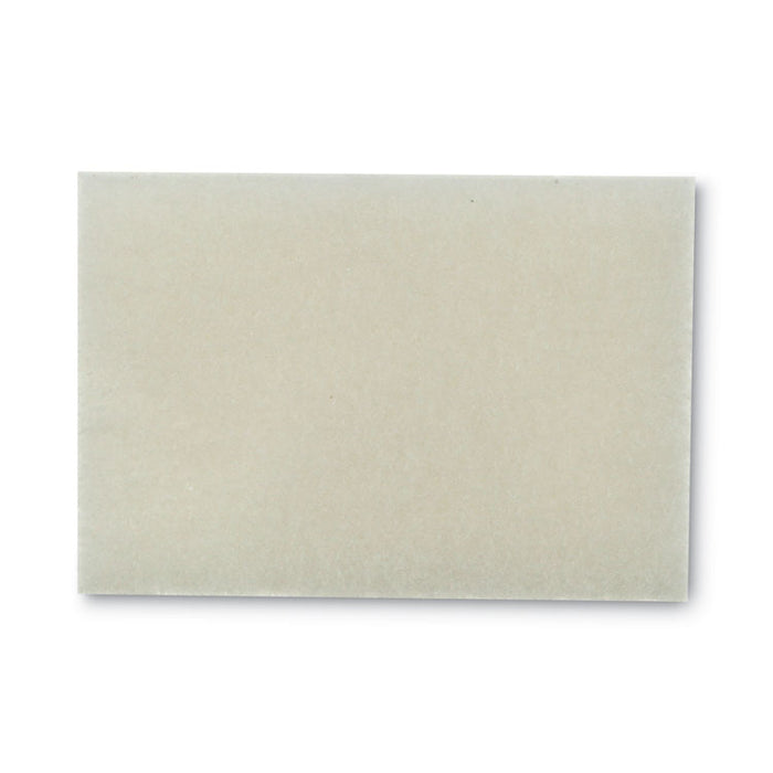 Light Duty Scrubbing Pad 9030, 3.5 x 5, White, 40/Carton