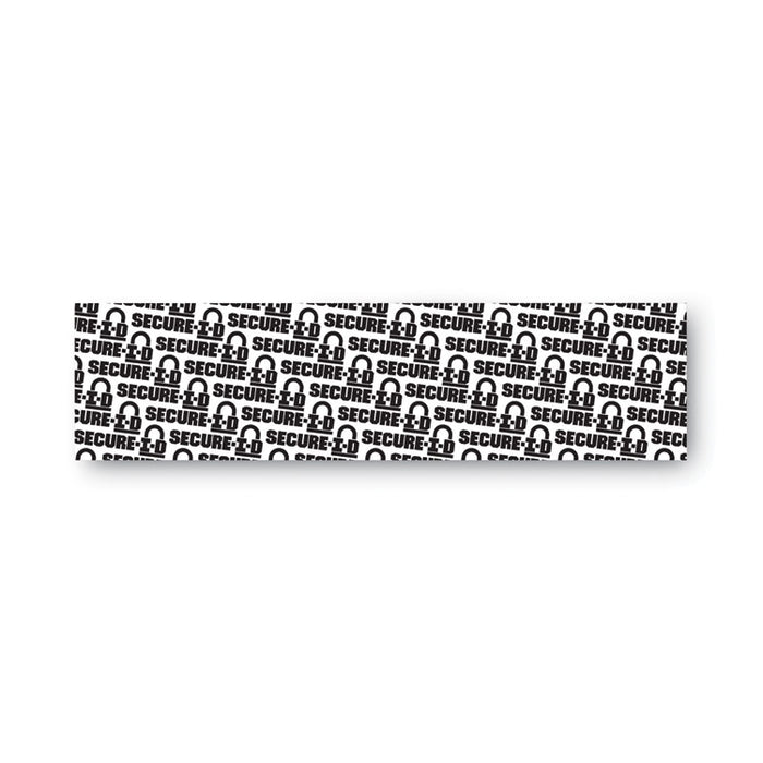 Secure-I-D Security Stamp, Obscures Area 2.5 x 0.31, Black