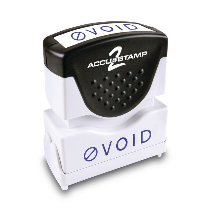 Pre-Inked Shutter Stamp, VOID, 1.63 x 0.5, Blue