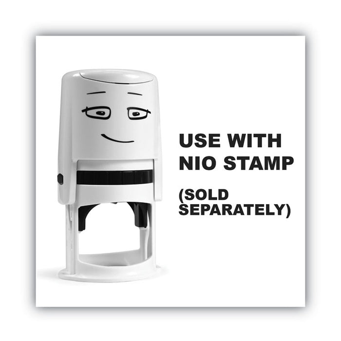 Ink Pad for NIO Stamp with Voucher, 2.75" x 2.75", Noble Blue