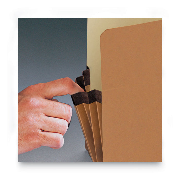 Redrope Drop Front File Pockets, 1.75" Expansion, Letter Size, Redrope, 50/Box