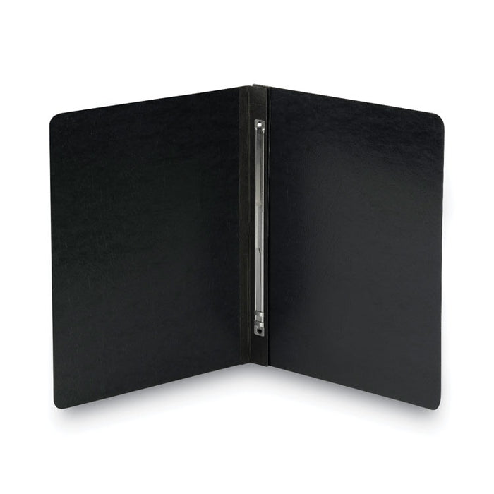 Prong Fastener Premium Pressboard Report Cover, Two-Piece Prong Fastener, 3" Capacity, 8.5 x 11, Black/Black