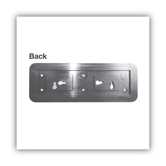 Brushed Metal Office Sign, Employees Only, 9 x 3, Silver