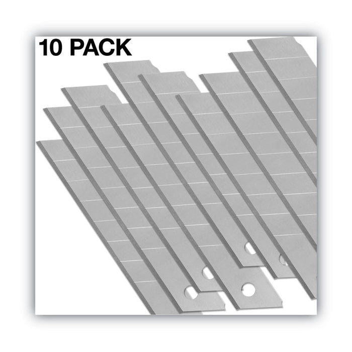 Snap Blade Utility Knife Replacement Blades, 10/Pack