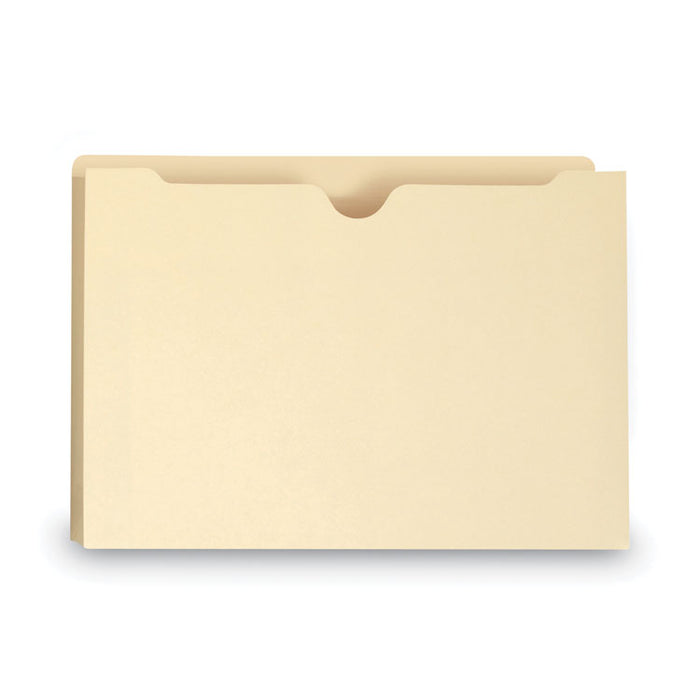 100% Recycled Top Tab File Jackets, Straight Tab, Legal Size, Manila, 50/Box