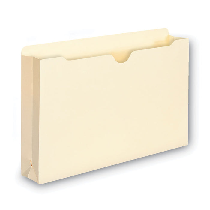 100% Recycled Top Tab File Jackets, Straight Tab, Legal Size, Manila, 50/Box