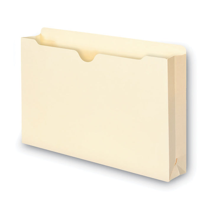 100% Recycled Top Tab File Jackets, Straight Tab, Legal Size, Manila, 50/Box