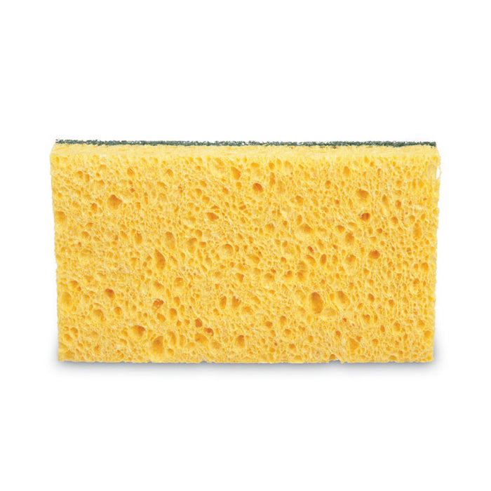 Niagara Medium Duty Scrubbing Sponge 74N, 3.6 x 6, 1" Thick, Yellow/Green, 20/Carton