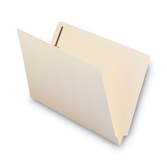 Manila End Tab Fastener Folders, Reinforced Straight Tab, Expands 0.75", 2 Fasteners, Legal Size, 11-pt Manila, 50/Box