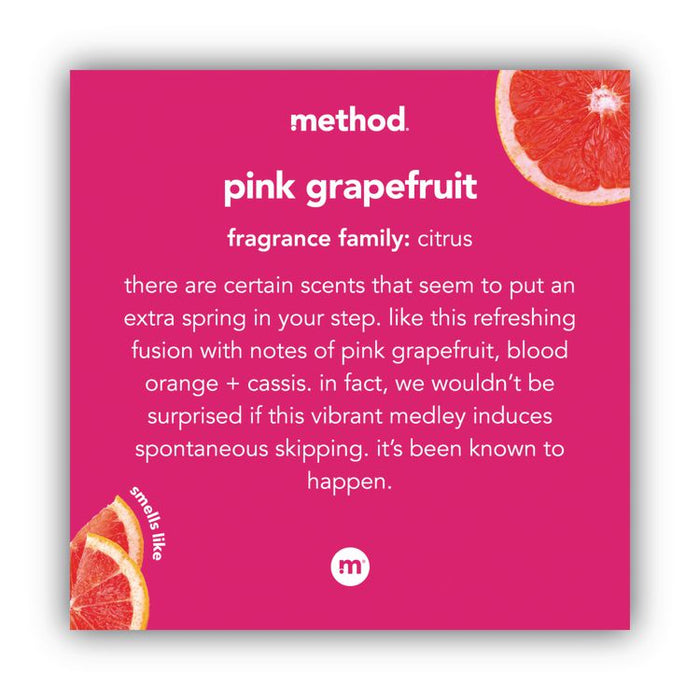 Gel Hand Wash, Pink Grapefruit Scent, 12 oz, 6/Carton