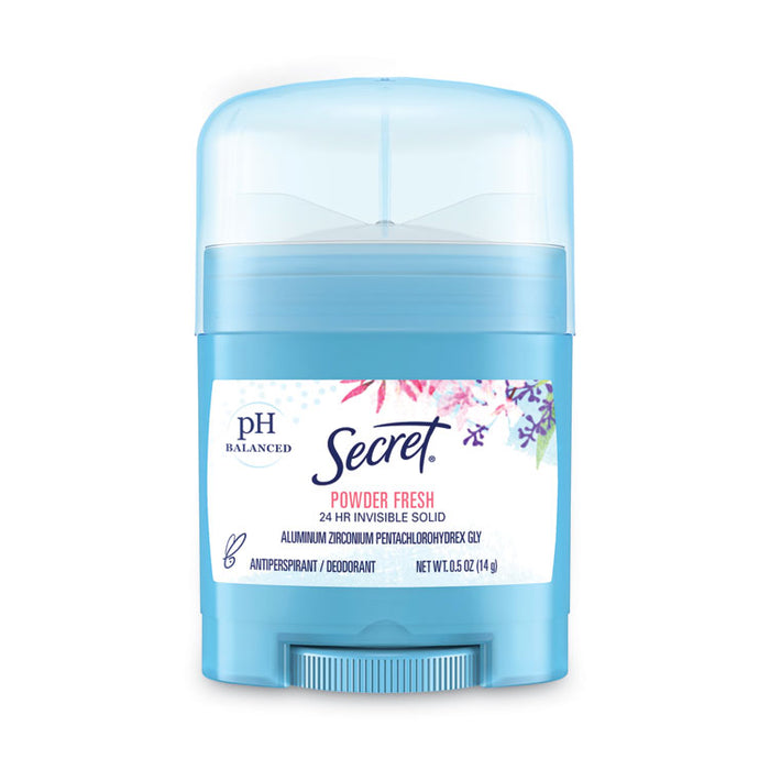 Invisible Solid Anti-Perspirant and Deodorant, Powder Fresh Scent, 0.5 oz Stick