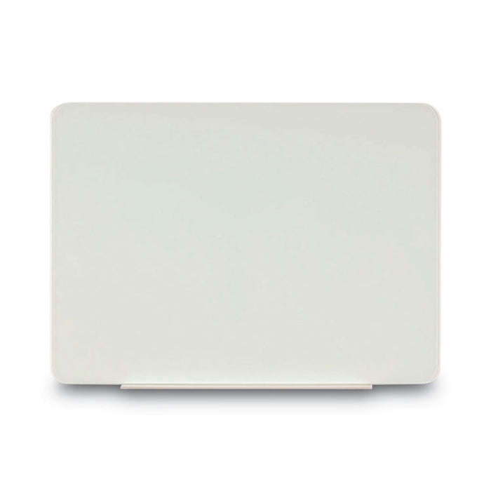 Magnetic Glass Dry Erase Board, 60" x 48", Opaque White Surface