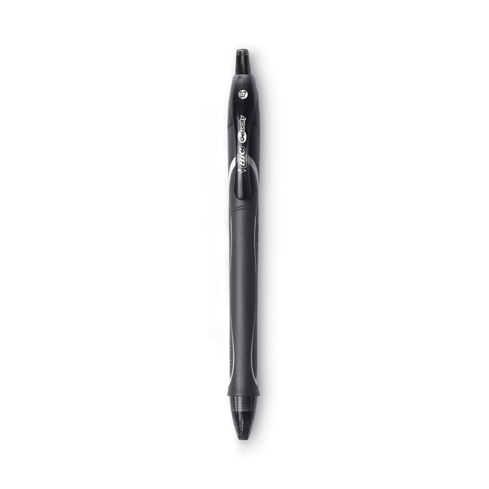 Gel-ocity Quick Dry Gel Pen, Retractable, Medium 0.7 mm, Black Ink, Black Barrel, Dozen