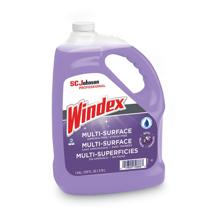 Non-Ammoniated Glass/Multi Surface Cleaner, 128 oz Bottle