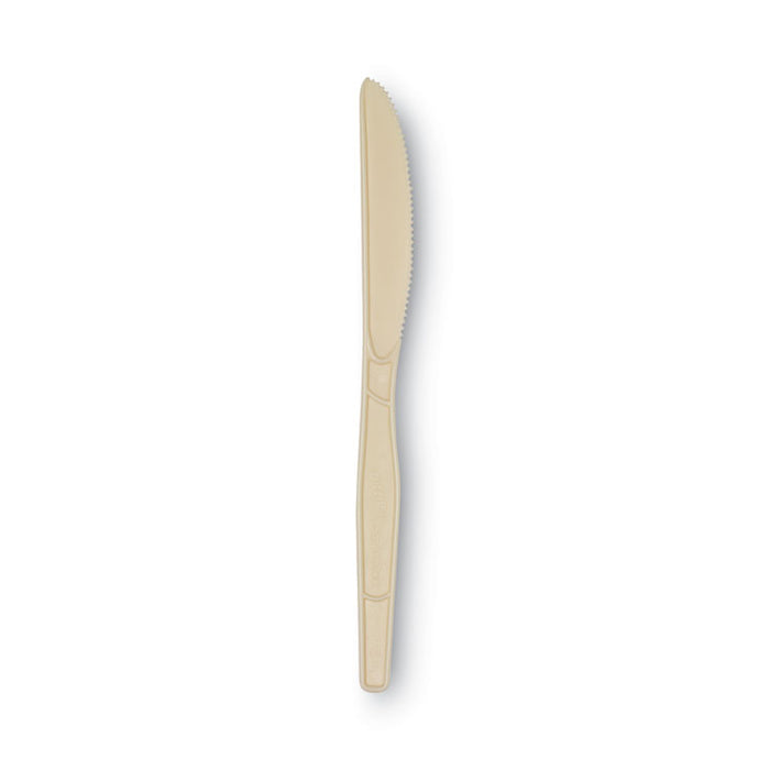 SmartStock Plastic Cutlery Refill, Series-O, Mediumweight Knife, Beige, 40/Pack, 24 Packs/Carton