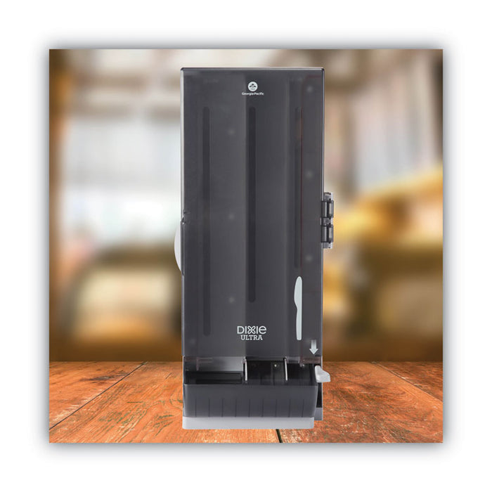 SmartStock Dining Utensil Dispenser, Holds 120 Knives, 10 x 8.78 x 24.75, Translucent Black