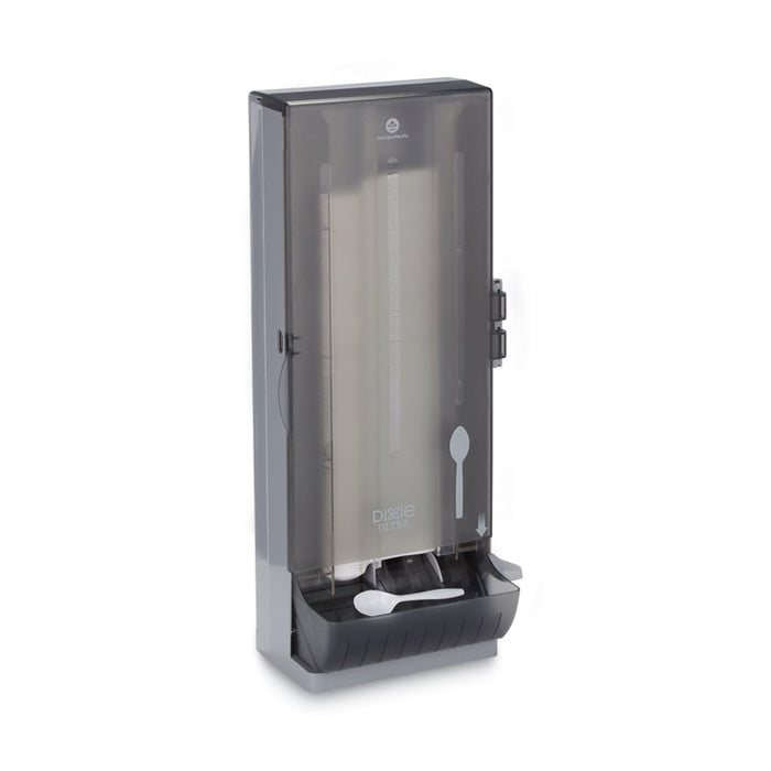 SmartStock Dining Utensil Dispenser, Holds 120 Spoons, 10 x 8.78 x 24.75, Smoke